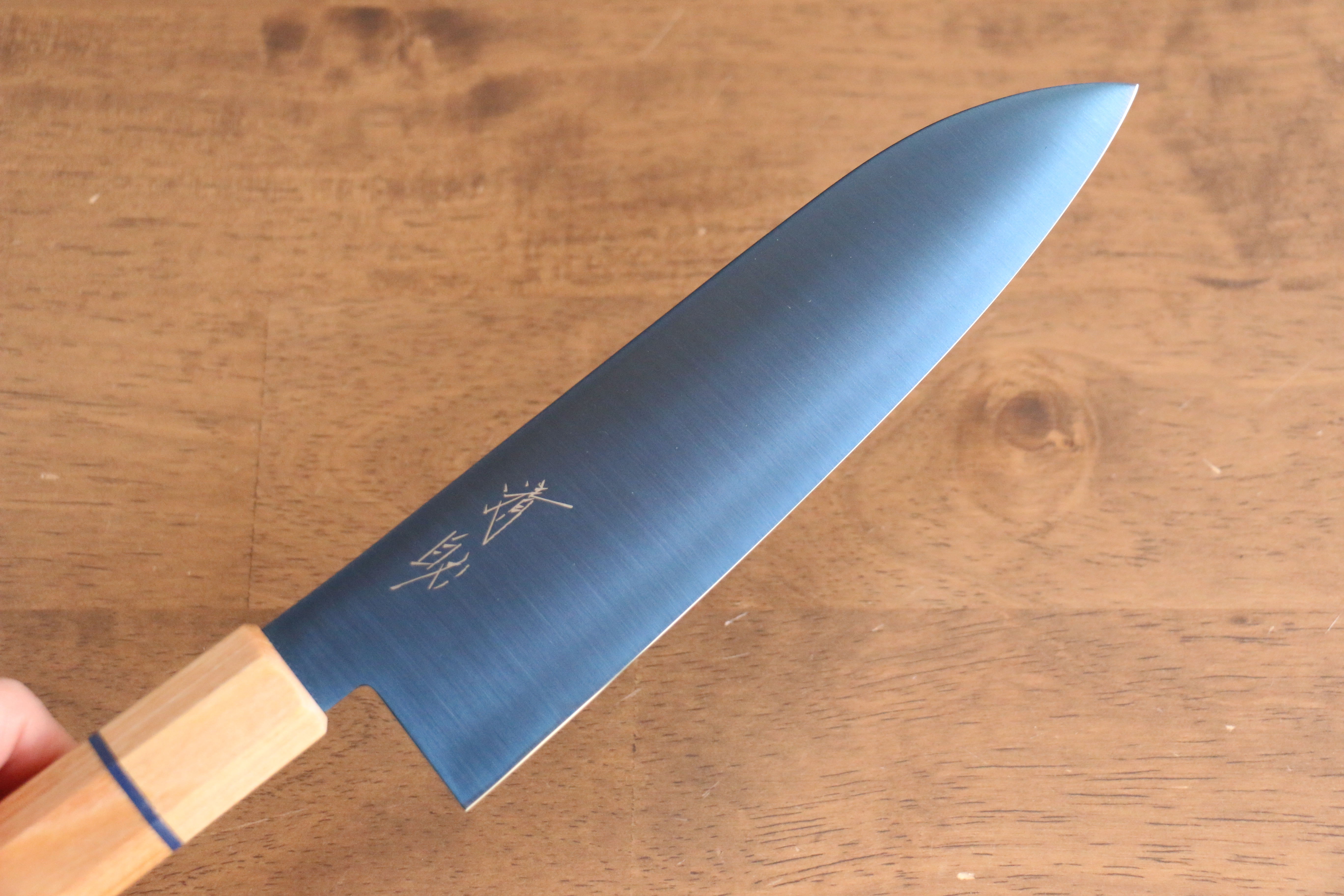 Seisuke SK-85 Ion plating Santoku 180mm White wood Handle - Seisuke Knife