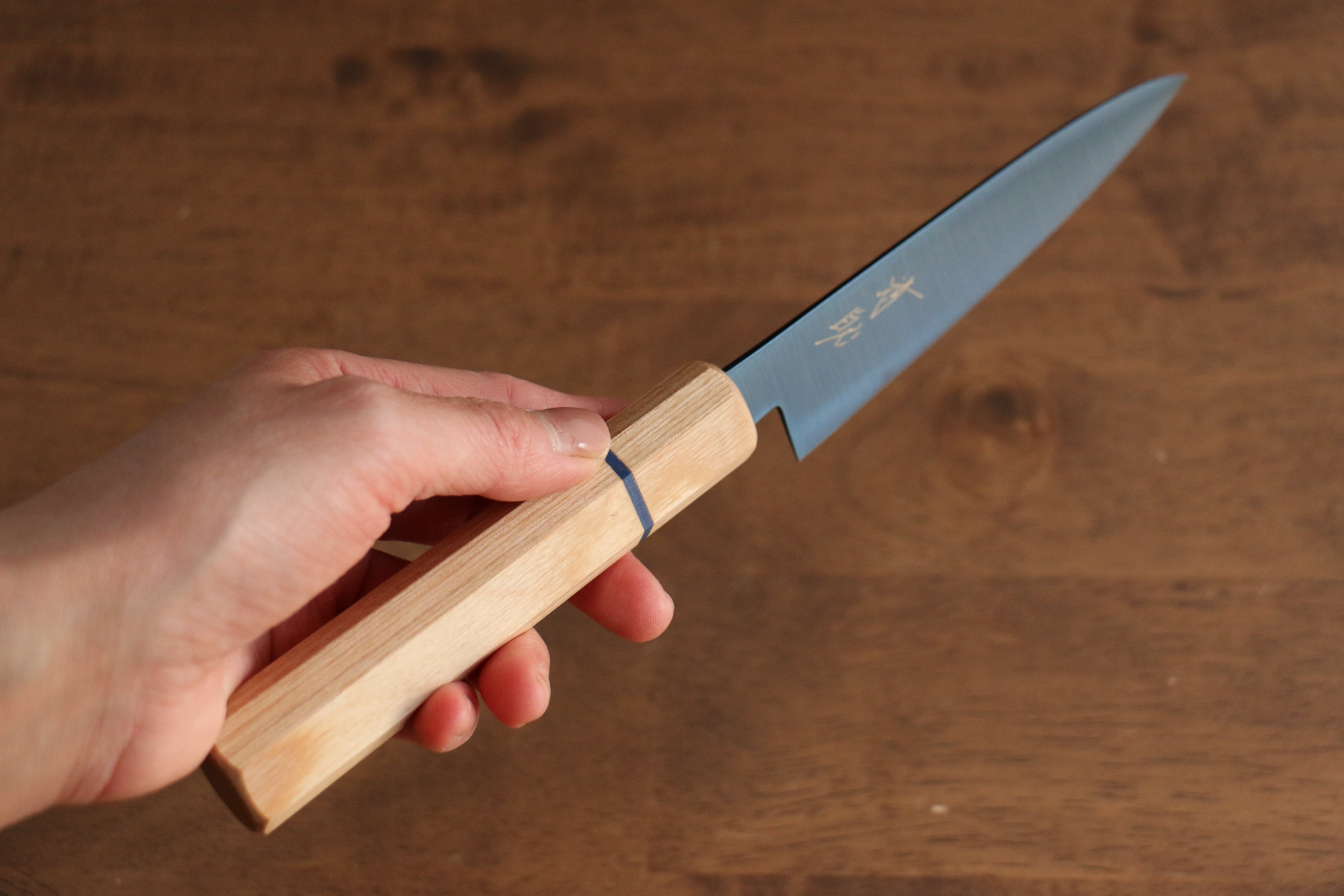 Seisuke SK-85 Ion plating Petty-Utility 120mm White Wood Handle - Seisuke Knife