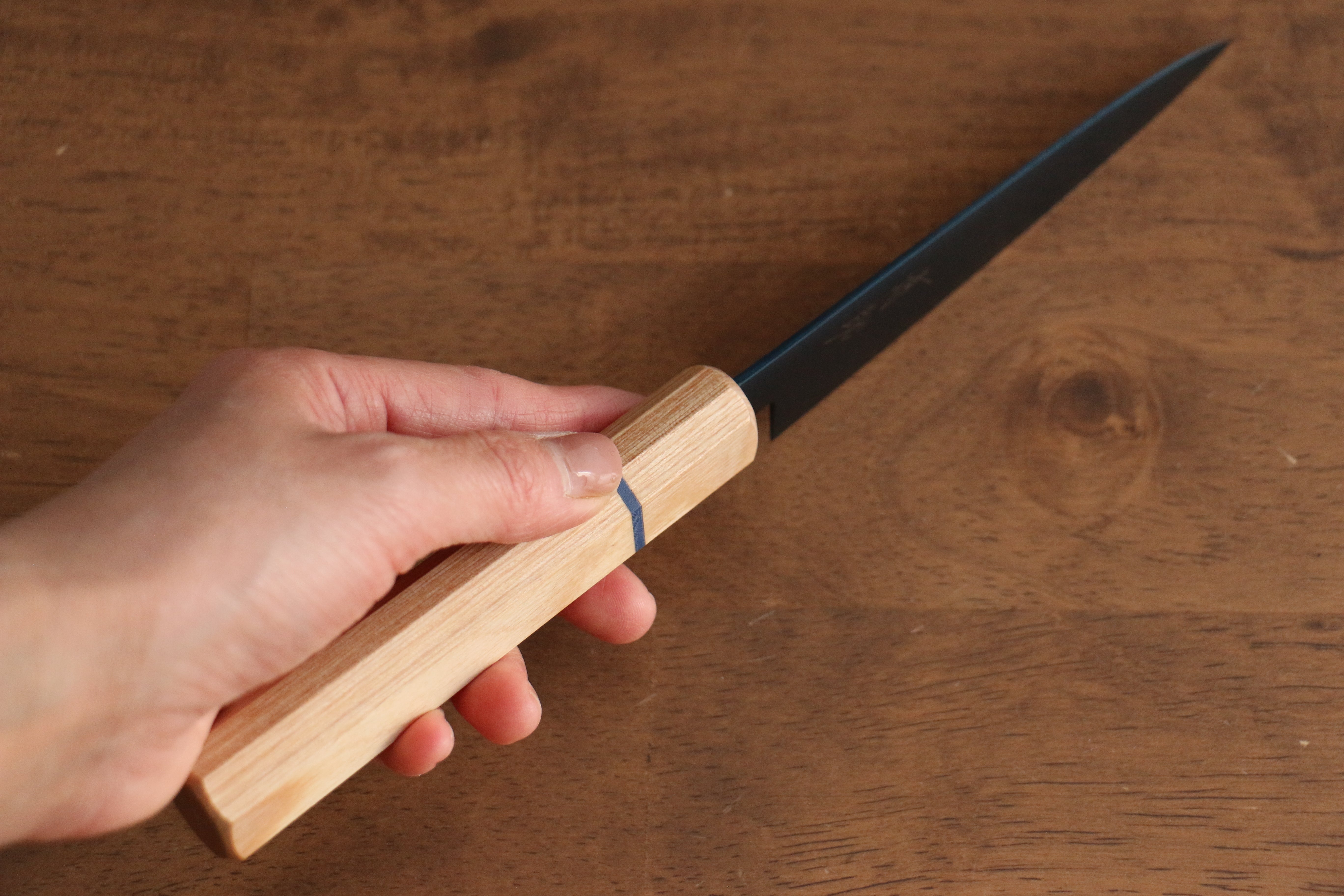 Seisuke SK-85 Ion plating Petty-Utility 120mm White Wood Handle - Seisuke Knife