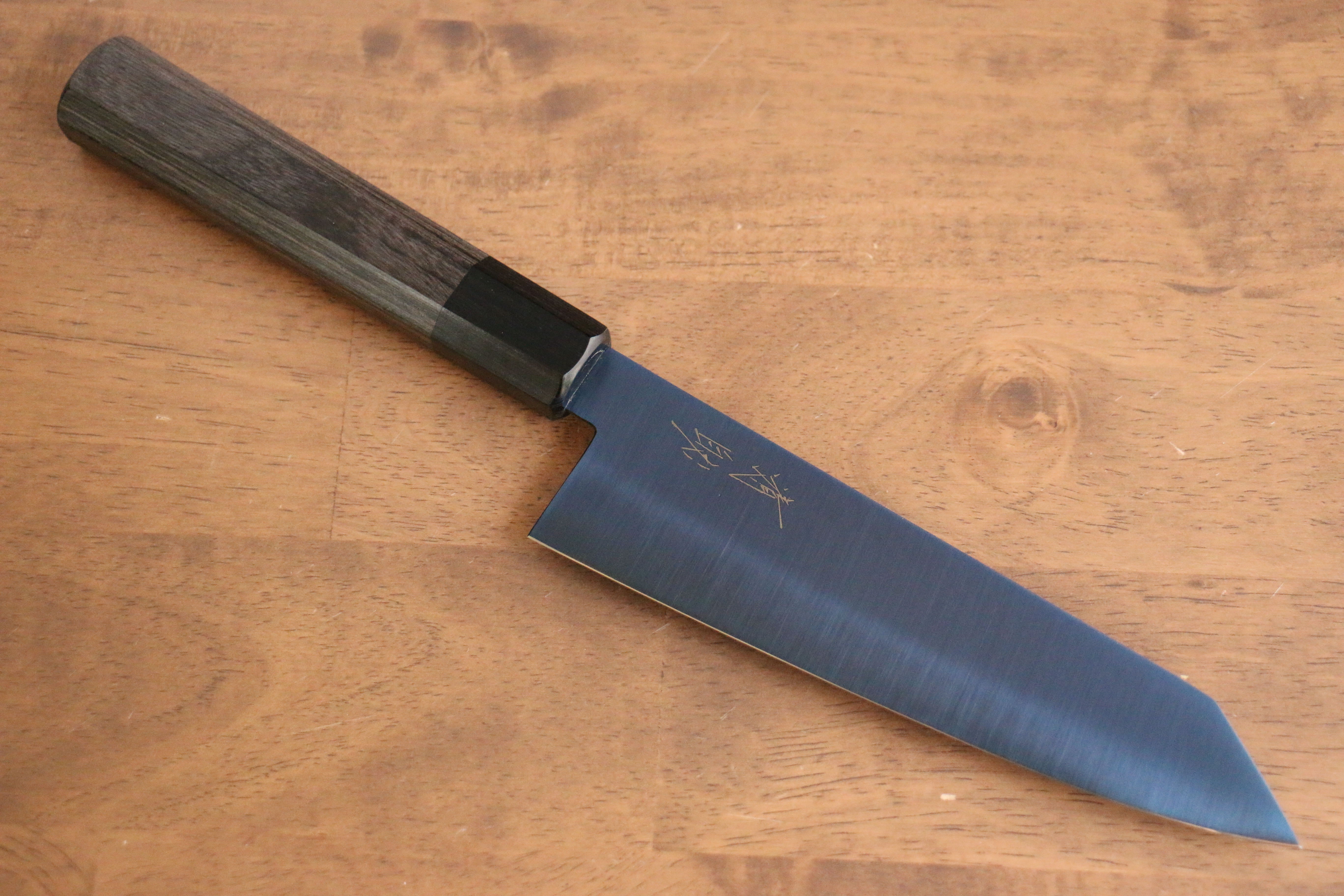 Seisuke SK-85 Ion plating Kiritsuke Santoku 180mm Gray Pakka wood Handle - Seisuke Knife