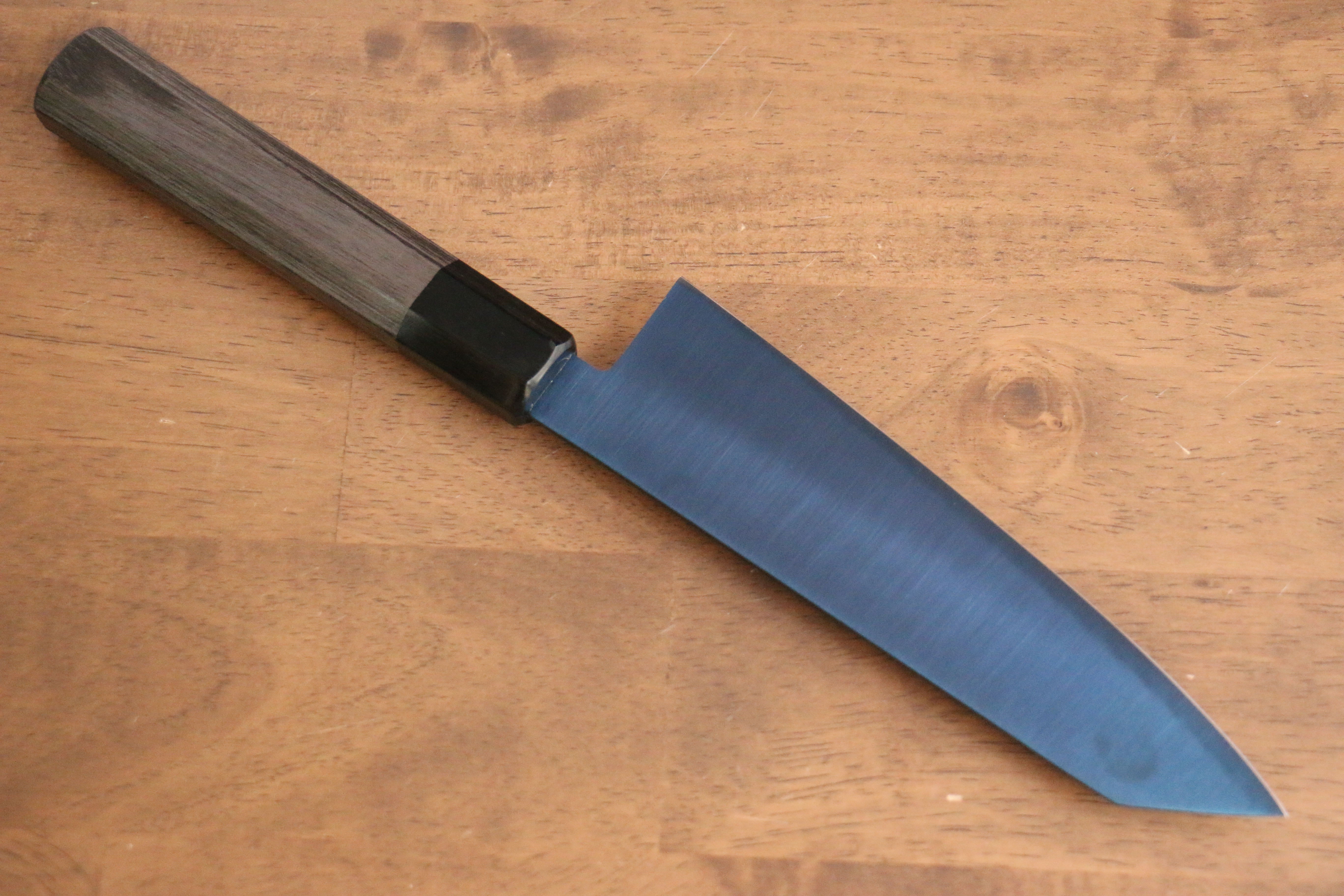 Seisuke SK-85 Ion plating Kiritsuke Santoku 180mm Gray Pakka wood Handle - Seisuke Knife