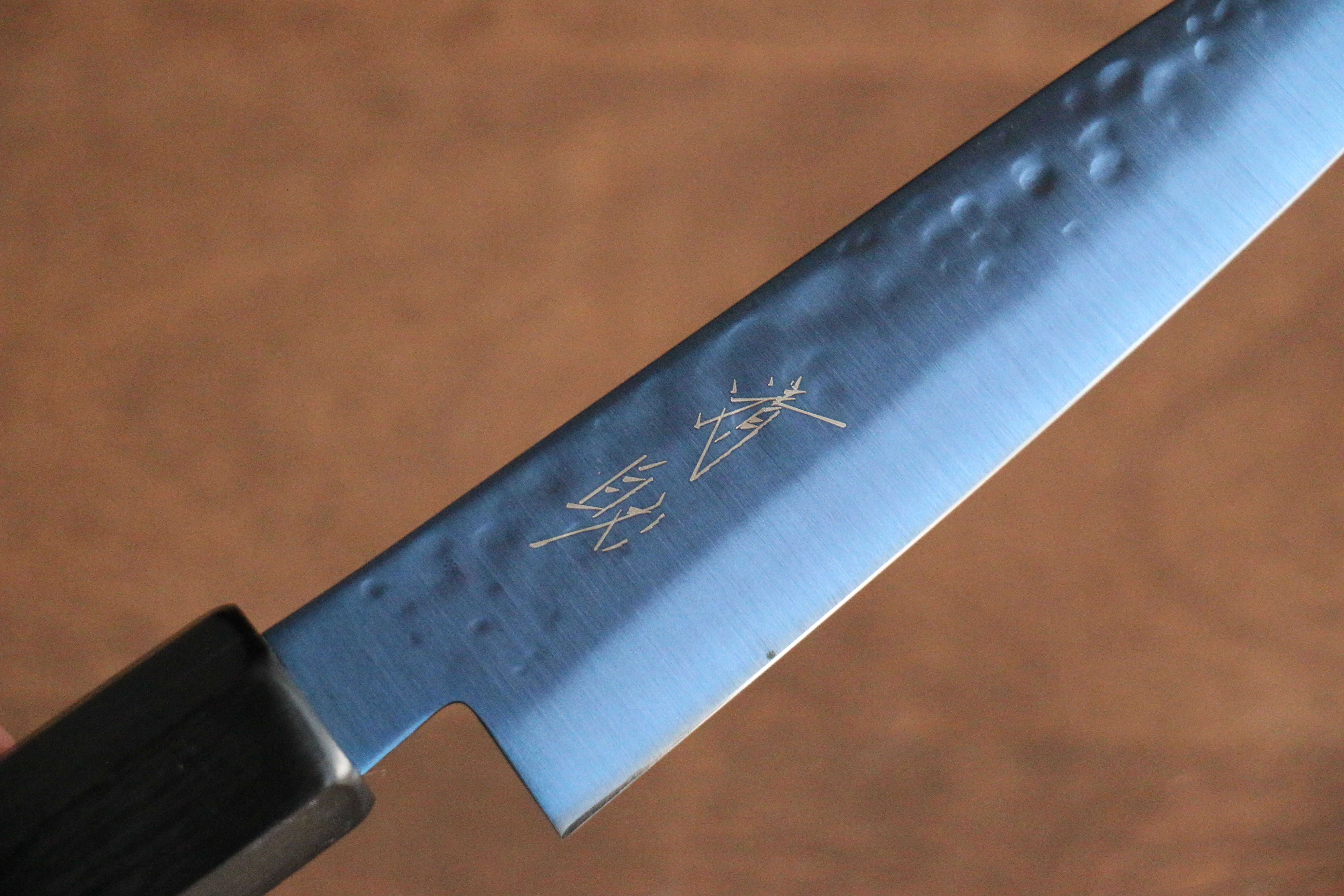 Seisuke SK-85 Ion-Plated Hammered Petty-Utility 120mm Gray Pakkawood Handle - Seisuke Knife