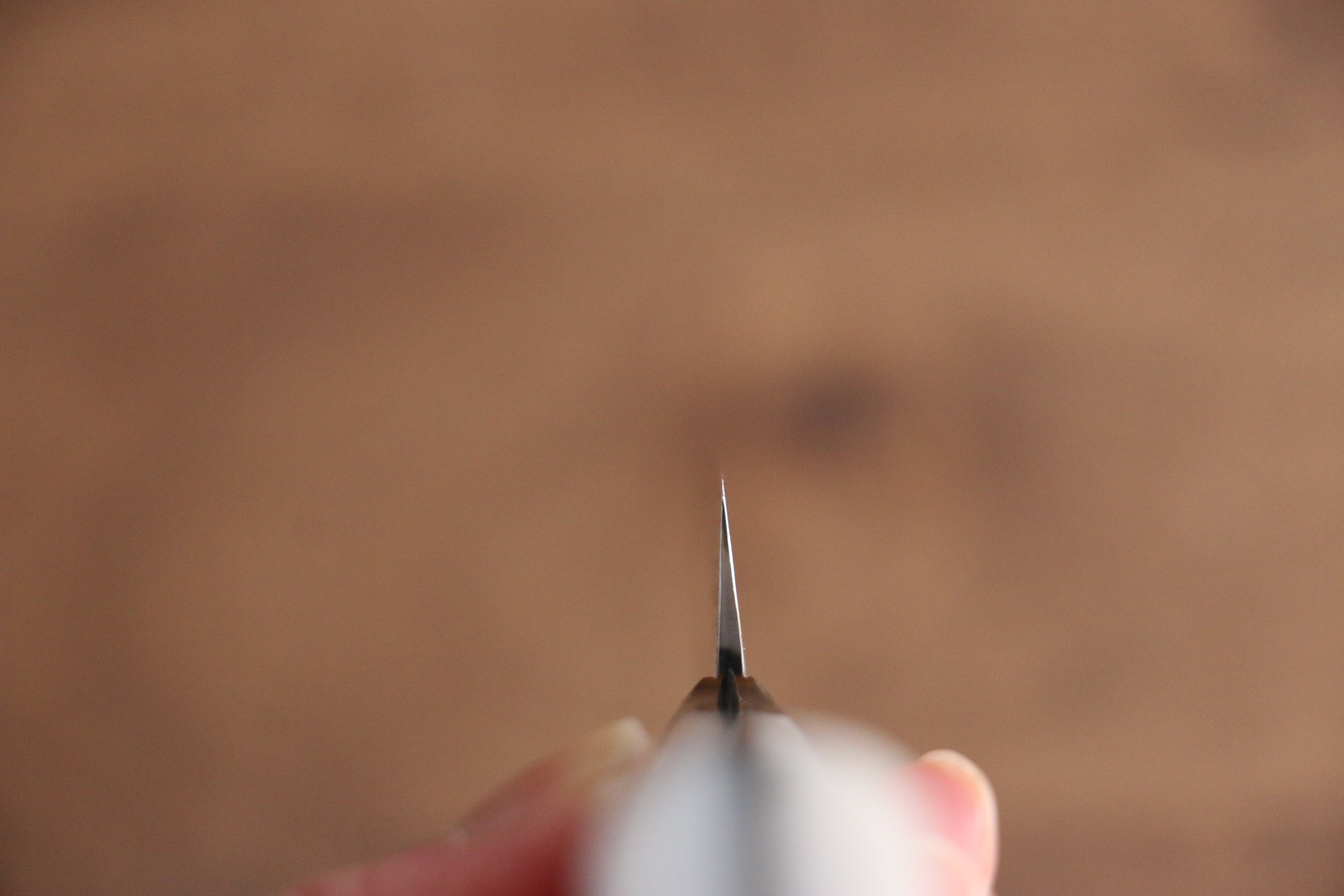 Yu Kurosaki Senko Ei SG2 Hammered Petty-Utility 130mm with White Acrylic Handle - Seisuke Knife