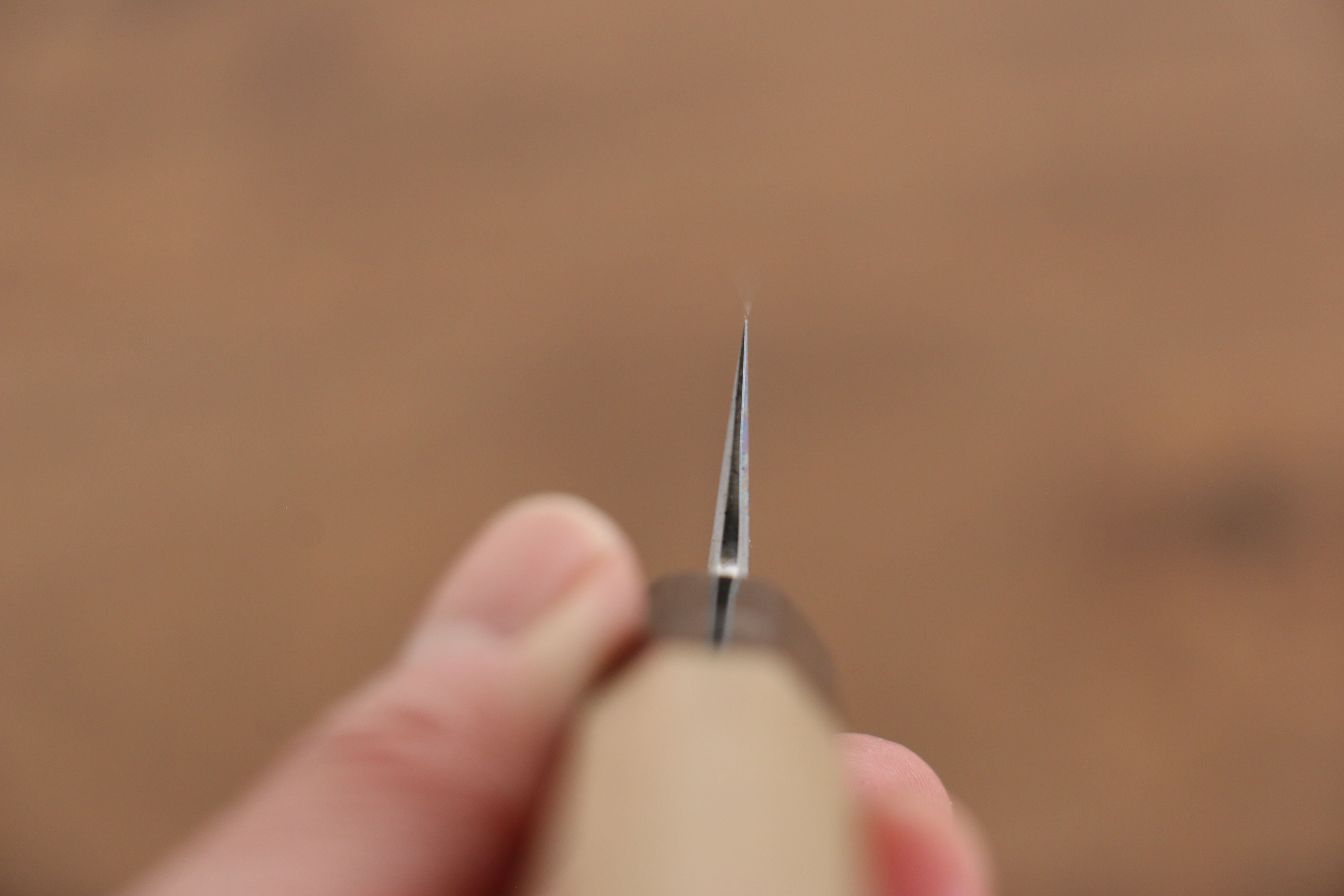 Kikuzuki Blue Steel No.1 Damascus Petty-Utility 150mm Magnolia Handle - Seisuke Knife