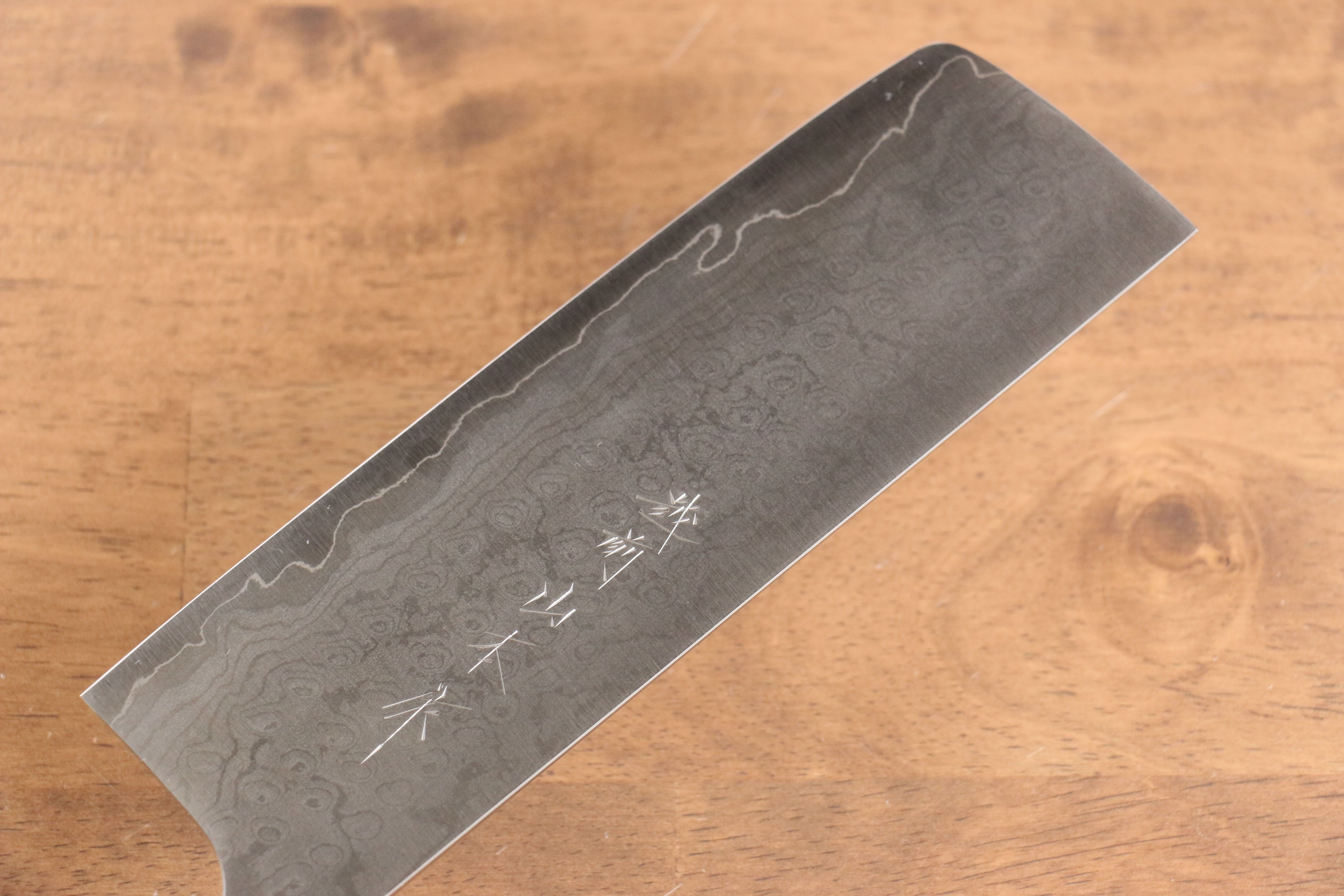 Nao Yamamoto VG10 Damascus Nakiri 165mm Cherry Wood Handle - Seisuke Knife
