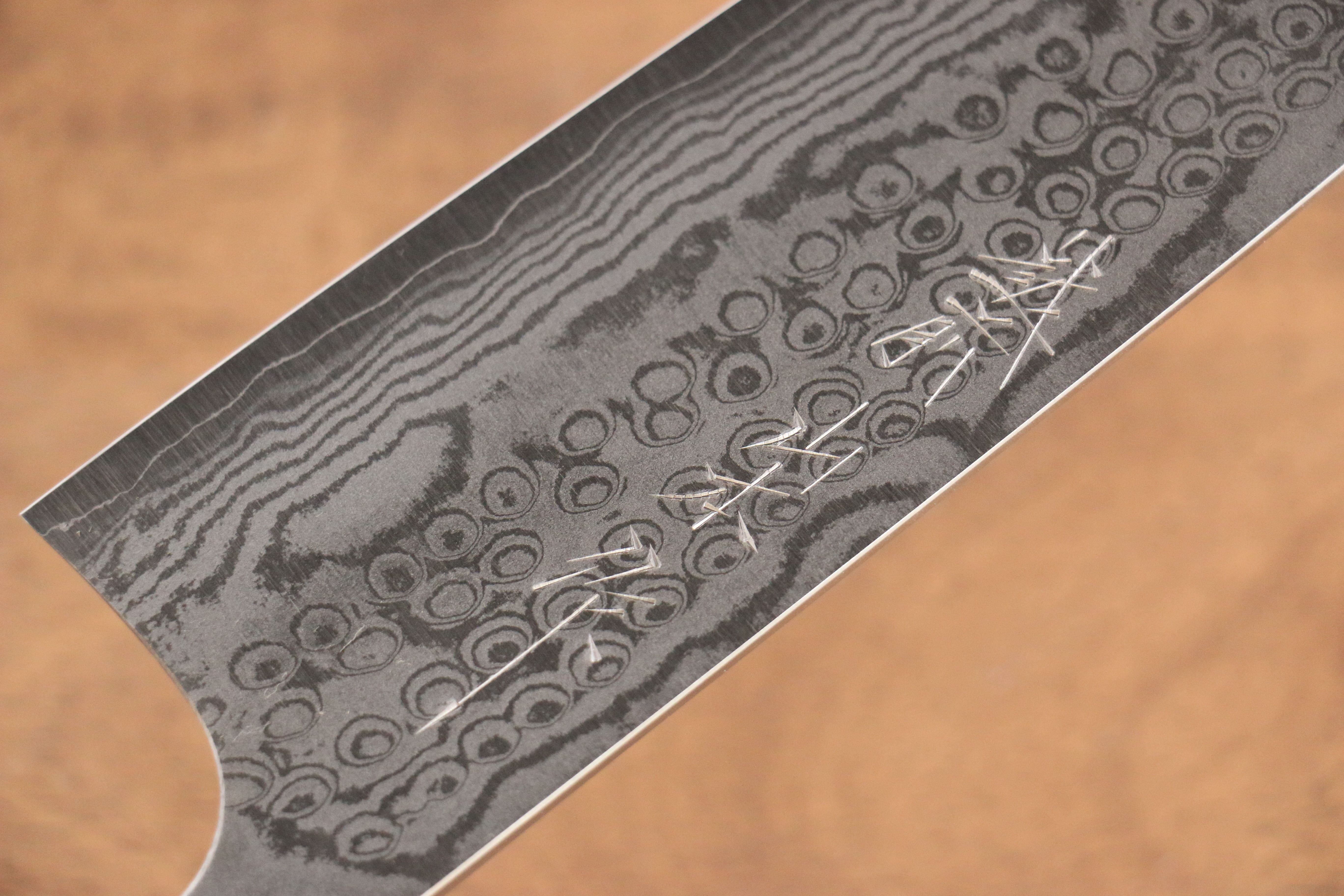 Nao Yamamoto VG10 Damascus Santoku 165mm with Walnut Handle - Seisuke Knife