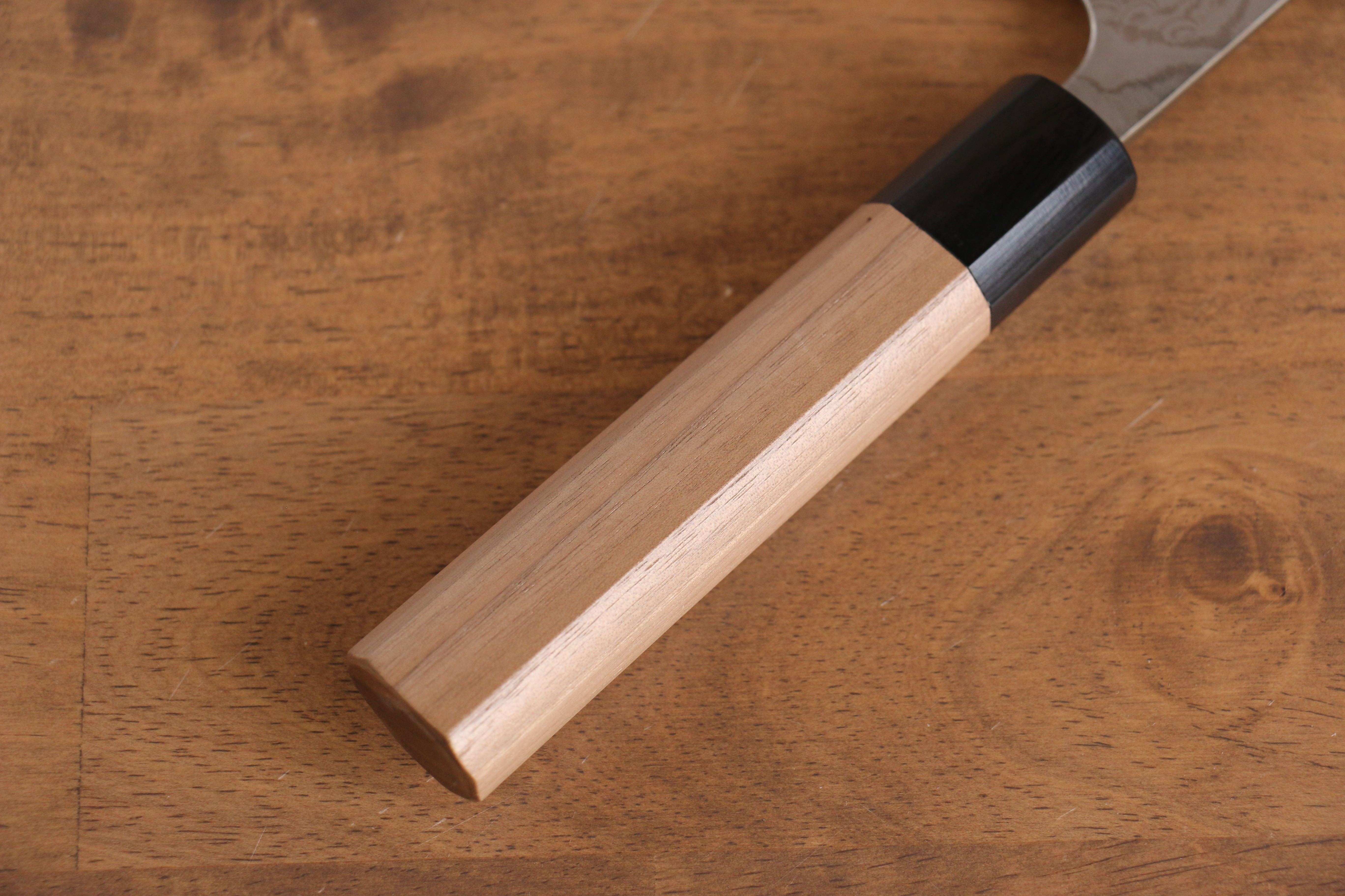 Nao Yamamoto VG10 Damascus Santoku 165mm with Walnut Handle - Seisuke Knife