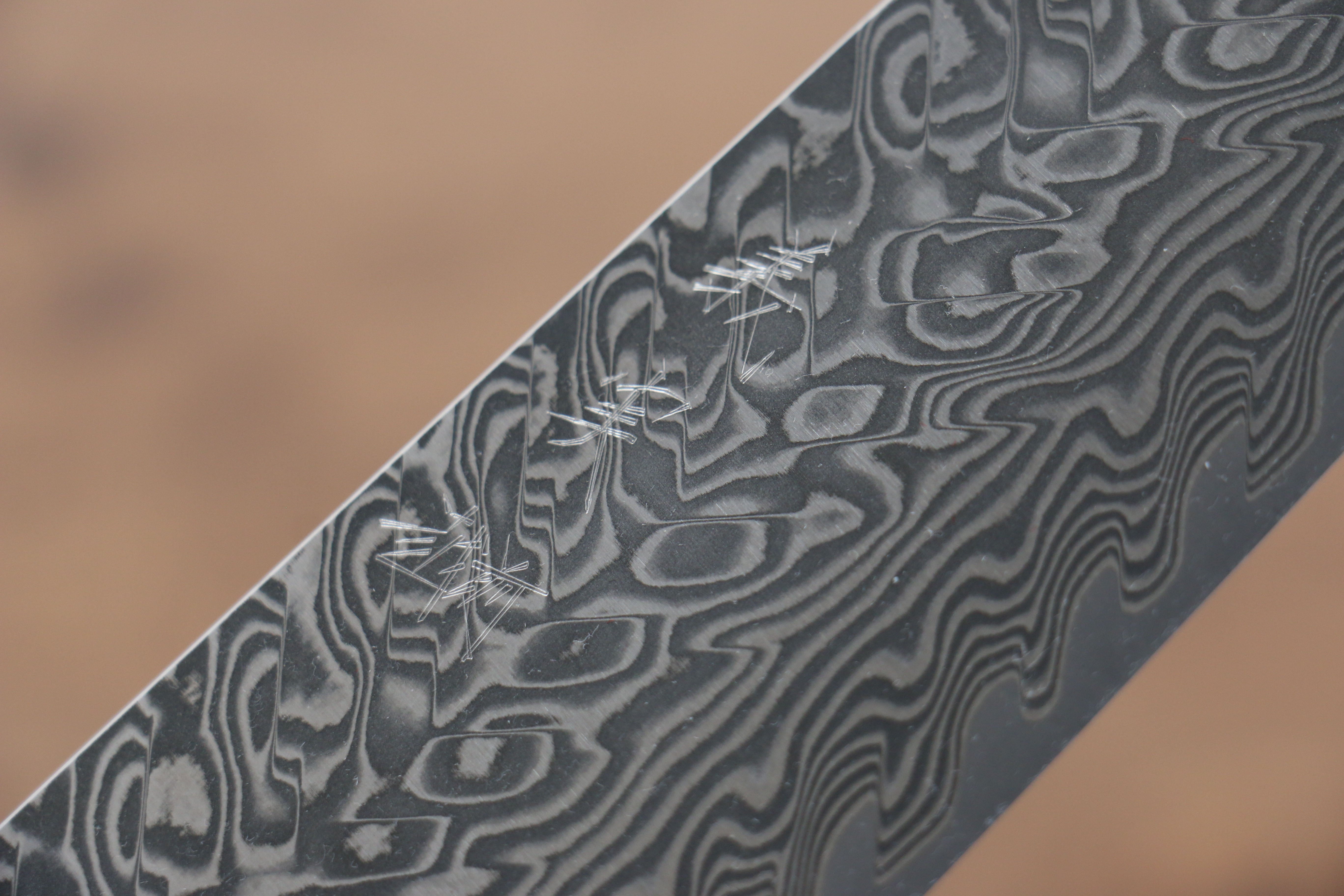 Yoshimi Kato SG2 Damascus Bunka 165mm Lacquered Sugi Cedar Handle - Seisuke Knife