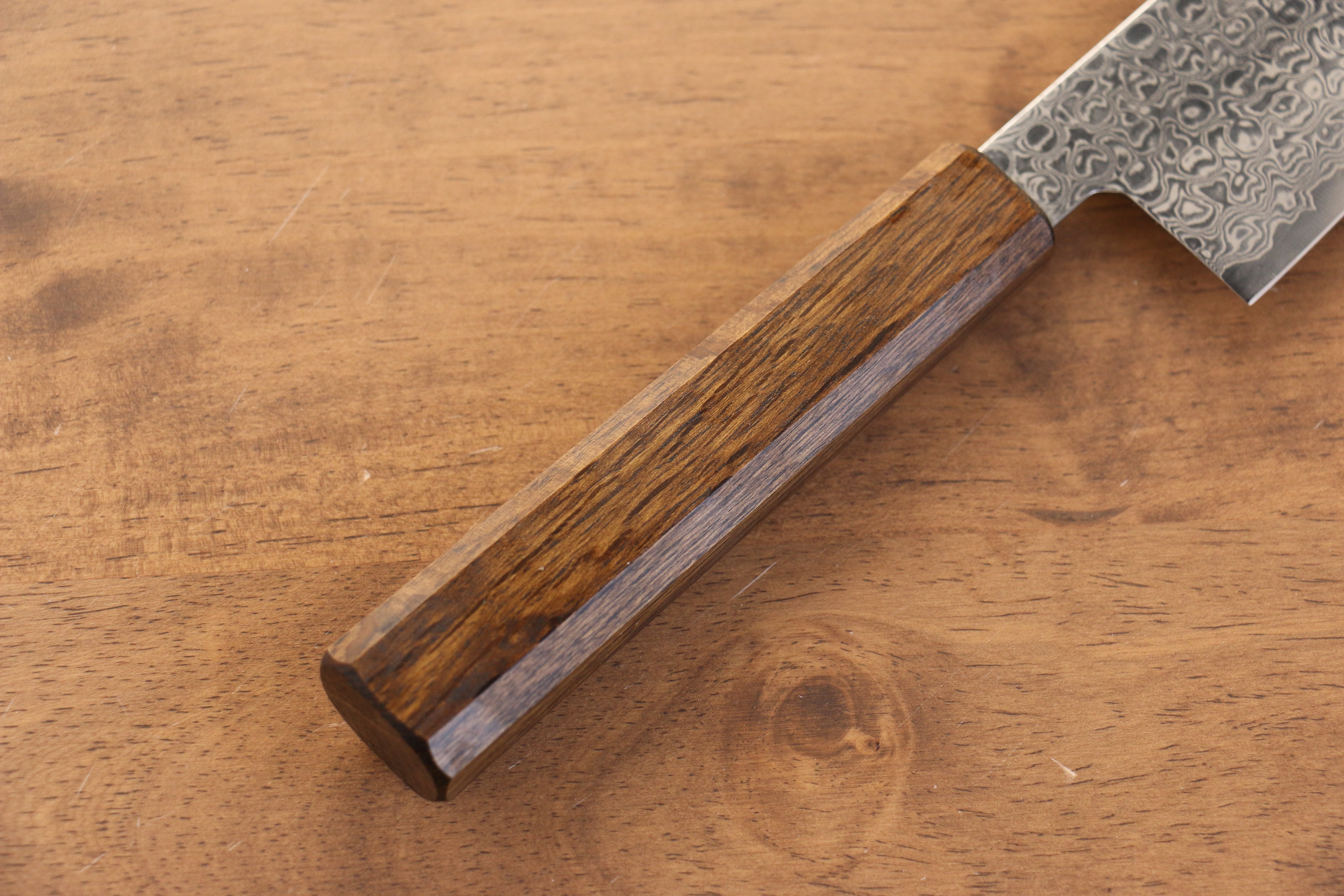 Seisuke ZA-18 Mirrored Finish Damascus Gyuto 210mm Oak Handle - Seisuke Knife