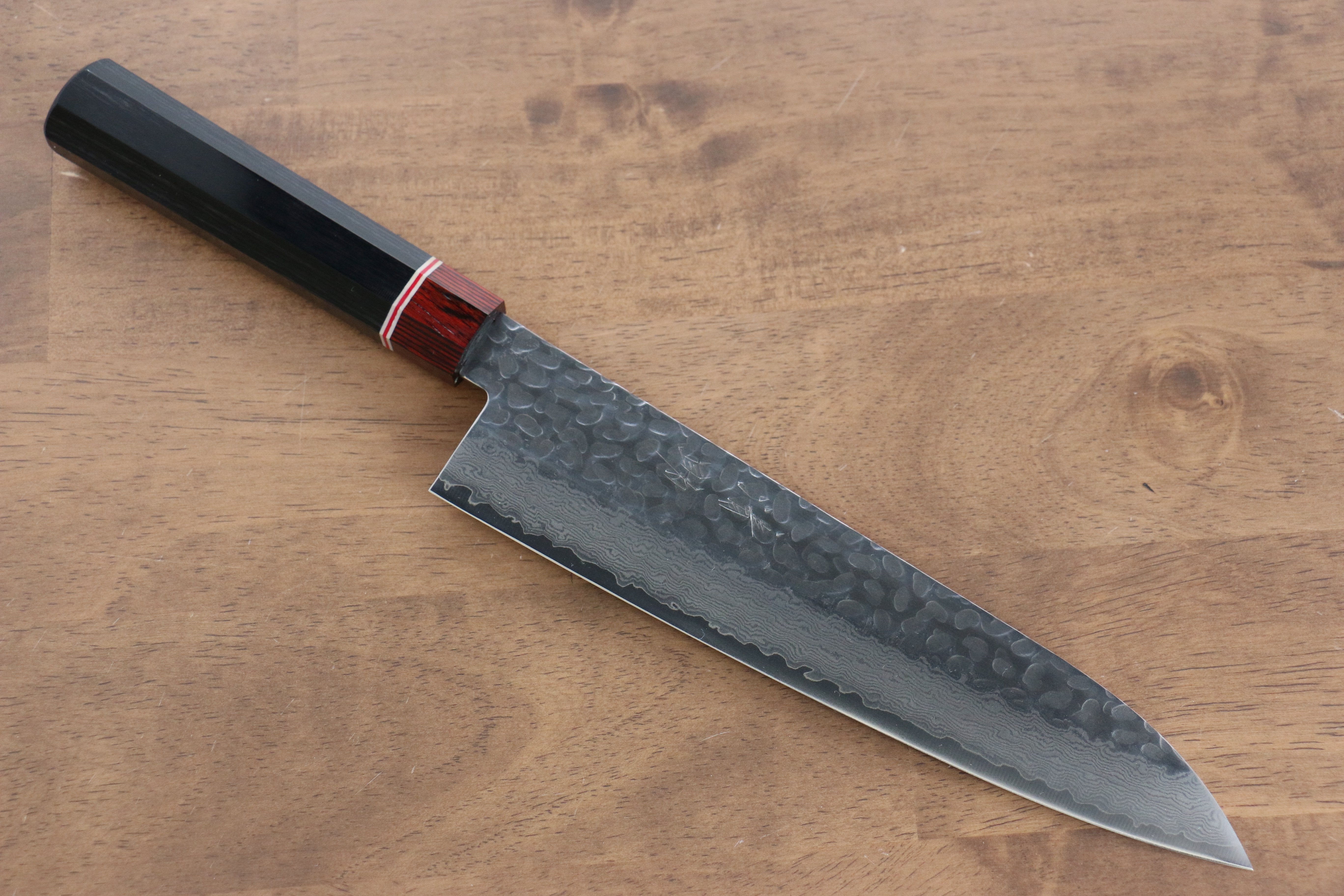 Seisuke VG10 Damascus Gyuto 210mm Black Pakkawood Handle - Seisuke Knife