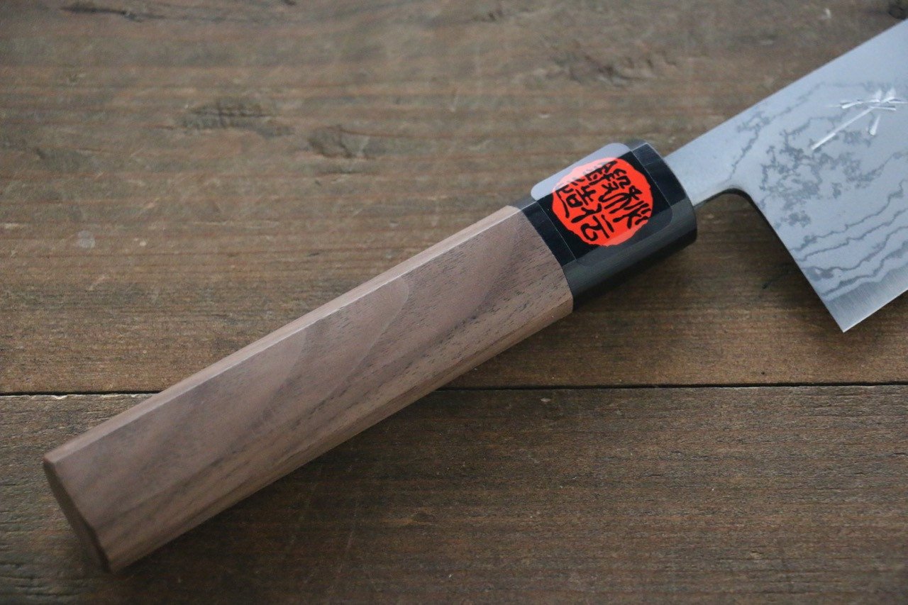 Shigeki Tanaka Blue Steel No.2 Damascus Gyuto 210mm Walnut Handle - Seisuke Knife