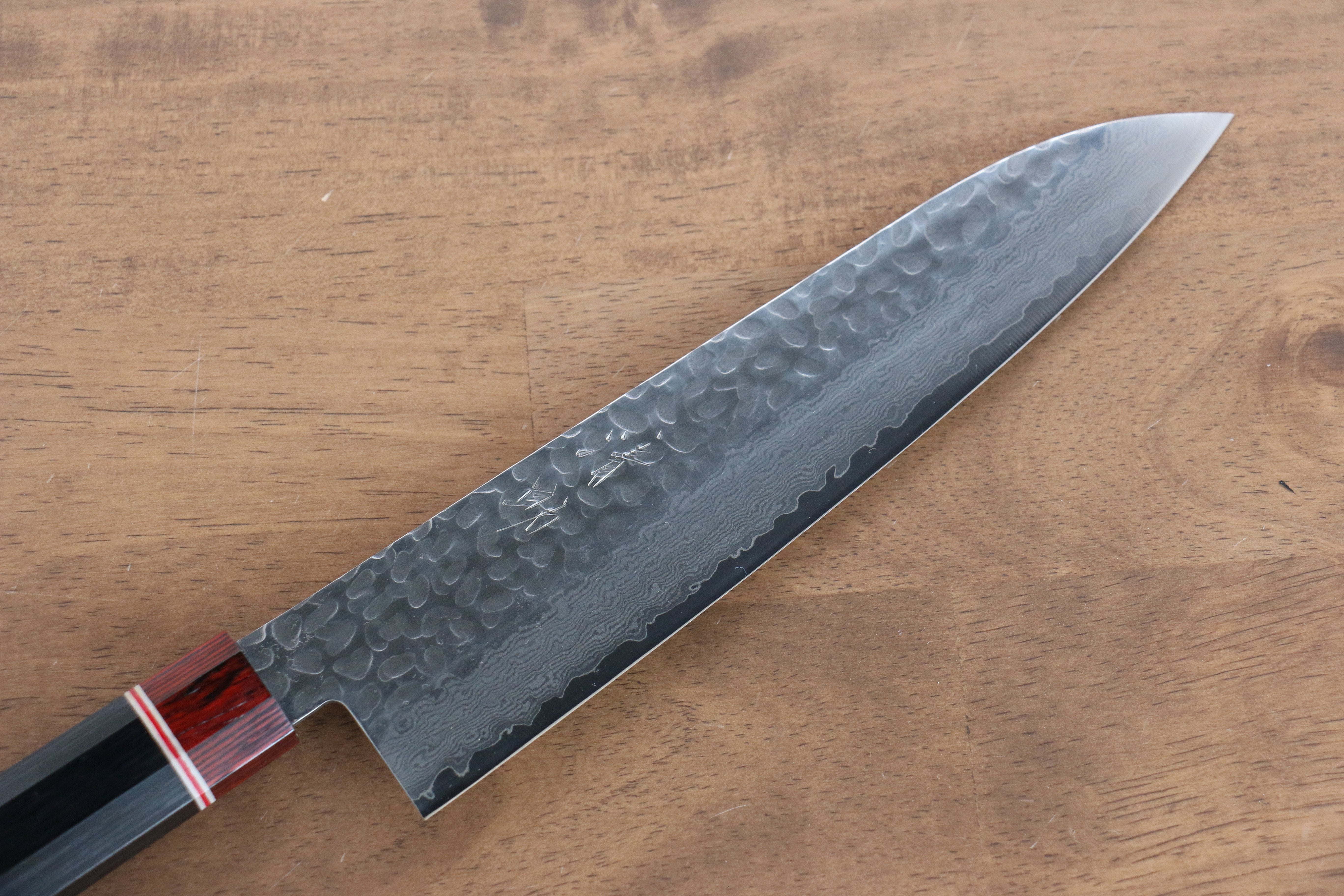 Seisuke VG10 Damascus Gyuto 210mm Black Pakkawood Handle - Seisuke Knife