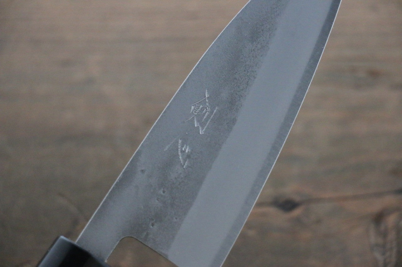 Seisuke Blue Steel No.2 Nashiji Ajikiri 105mm Chestnut Handle - Seisuke Knife