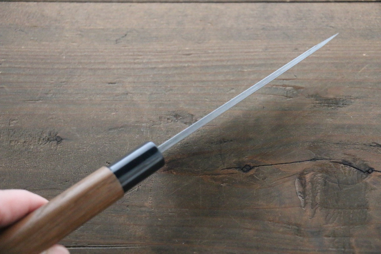 Seisuke Blue Steel No.2 Nashiji Ajikiri 105mm Chestnut Handle - Seisuke Knife