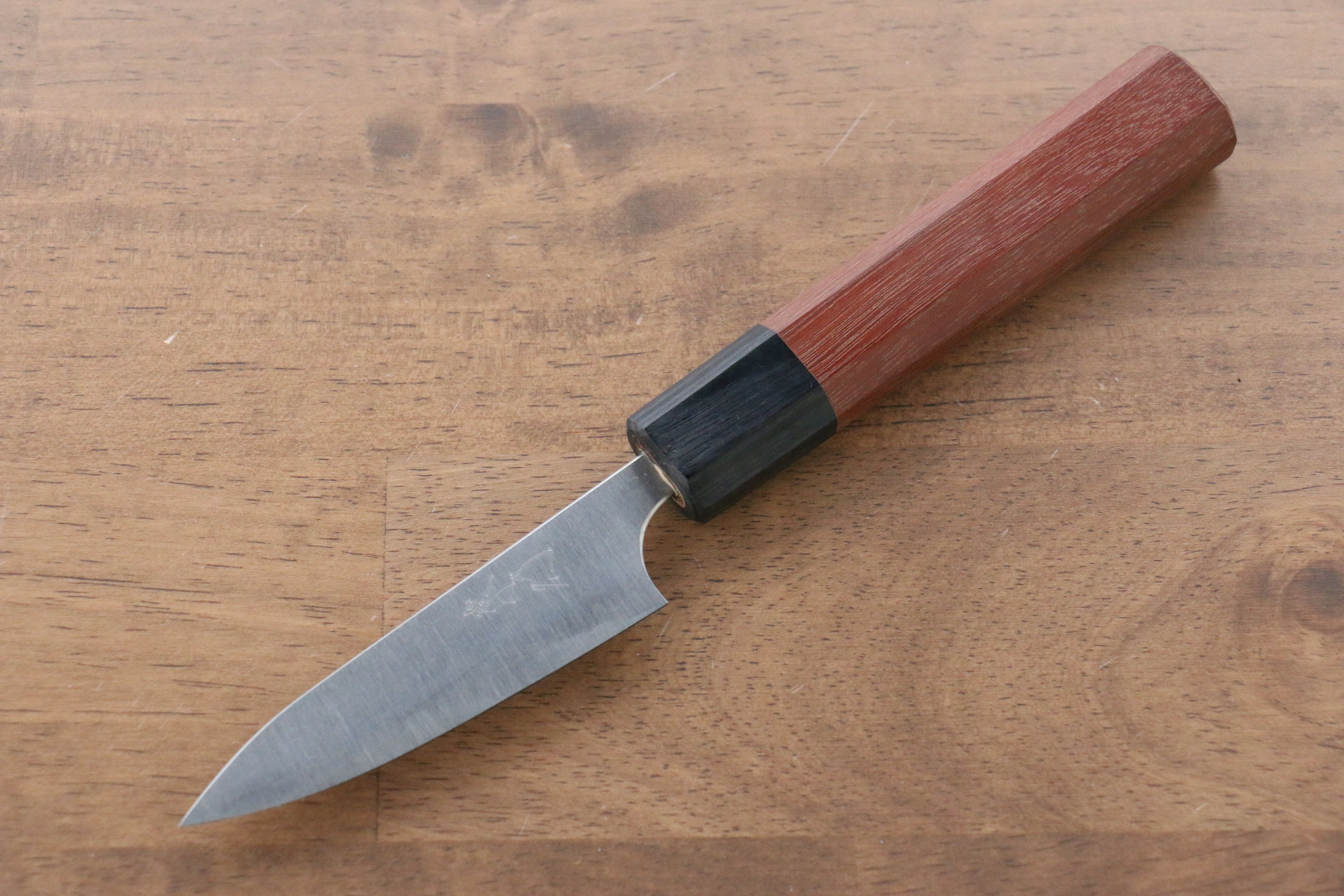 Shibata Takayuki Koutetsu Blue Super Petty-Utility 80mm Jarrah Handle - Seisuke Knife