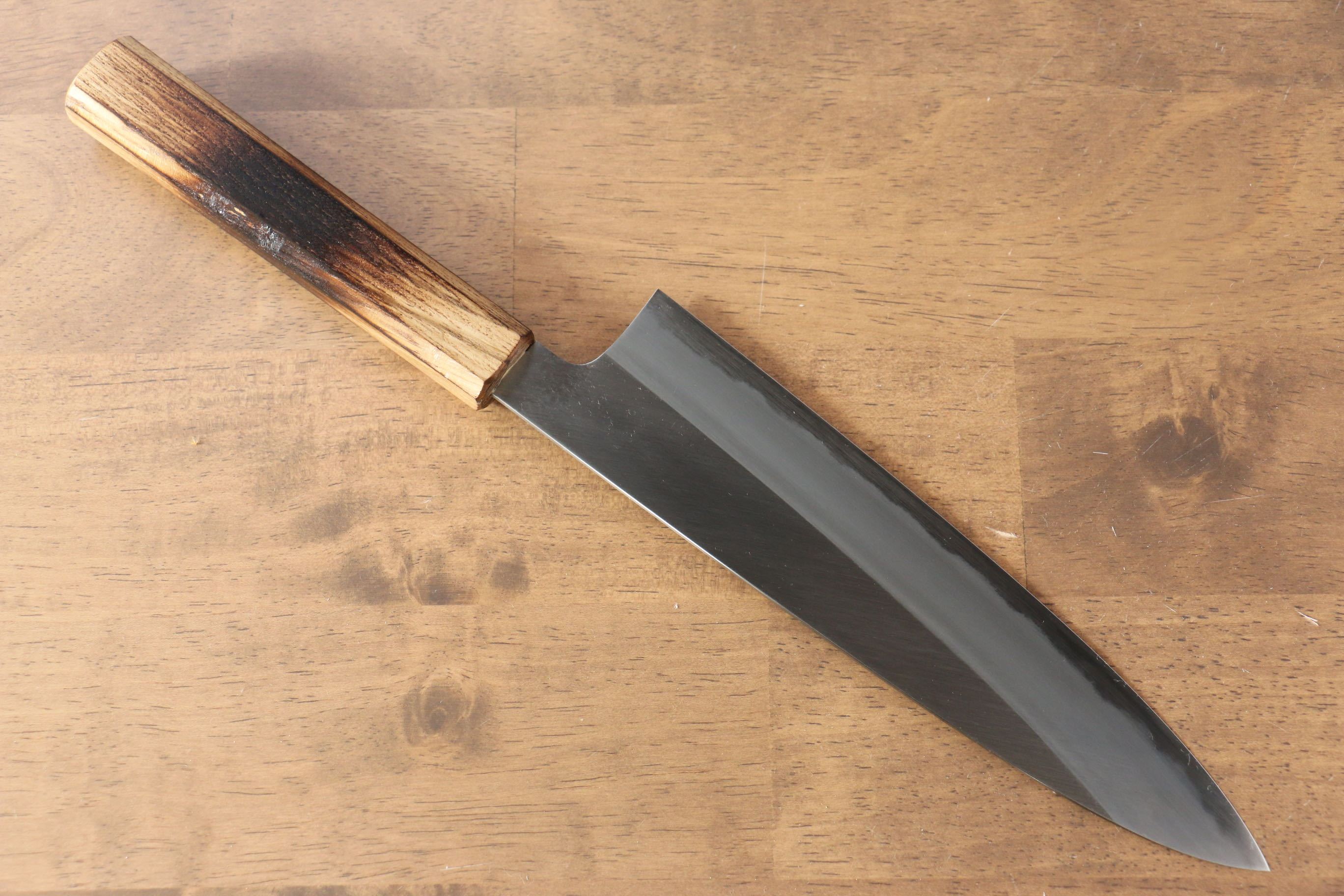 Seisuke White Steel No.2 Gyuto 240mm Burnt Oak (Mehakkaku) Handle - Seisuke Knife