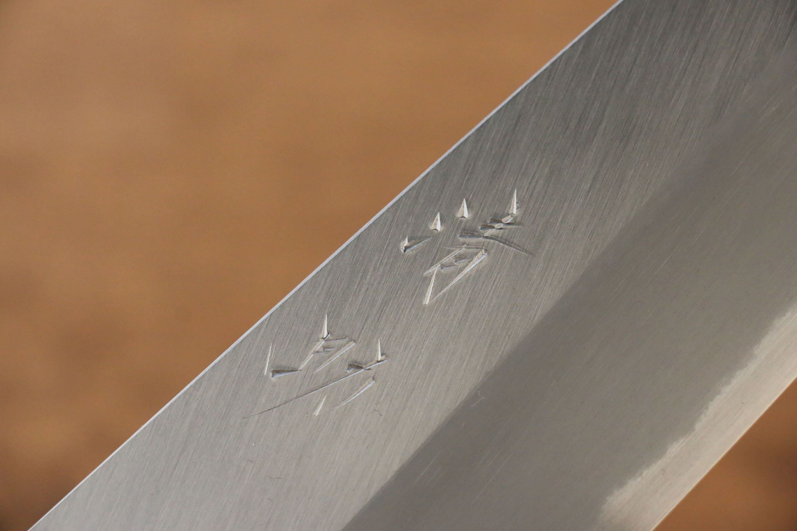 Seisuke White Steel No.2 Gyuto 240mm Burnt Oak (Mehakkaku) Handle - Seisuke Knife