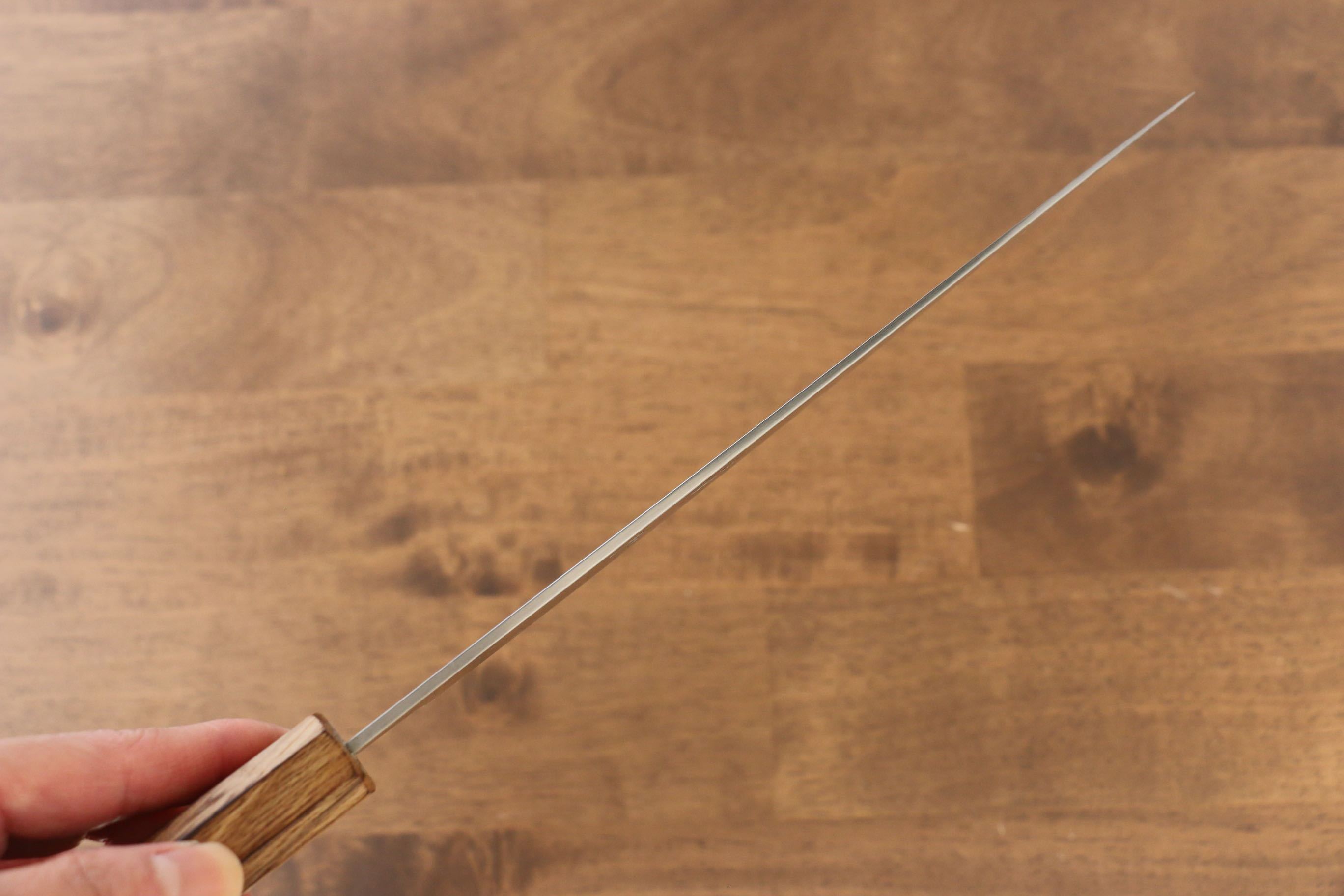 Seisuke White Steel No.2 Gyuto 240mm Burnt Oak (Mehakkaku) Handle - Seisuke Knife