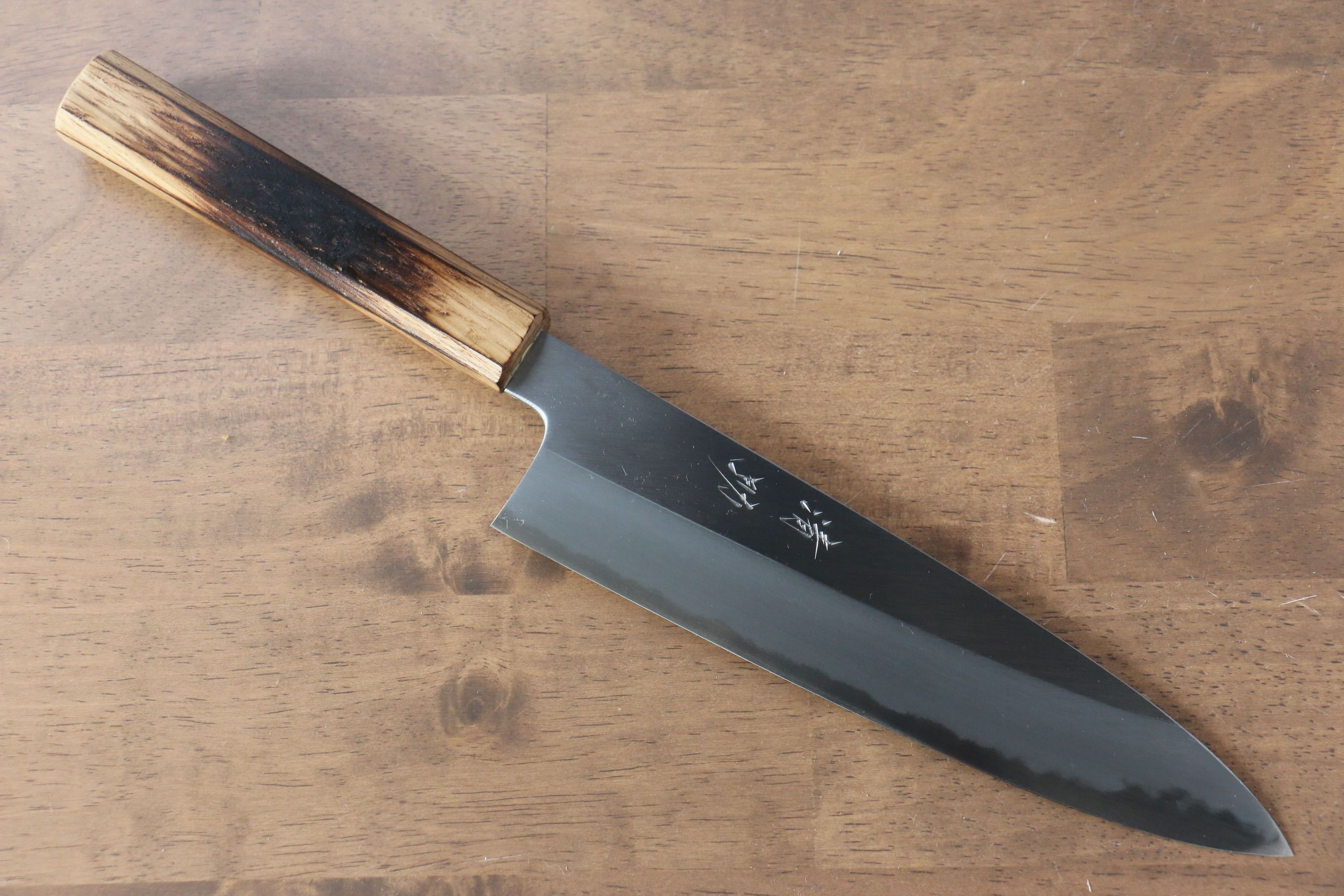 Seisuke White Steel No.2 Gyuto 210mm Burnt Oak (Mehakkaku) Handle - Seisuke Knife