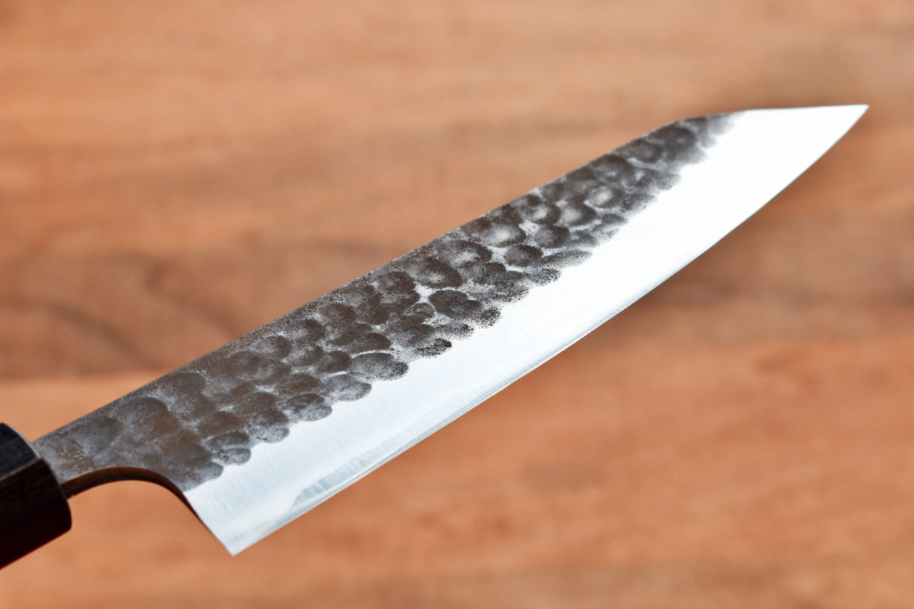 Anryu 3 Layer Cladding Blue Super Core Hammered Bunka 165mm with Octagonal Handle - Seisuke Knife