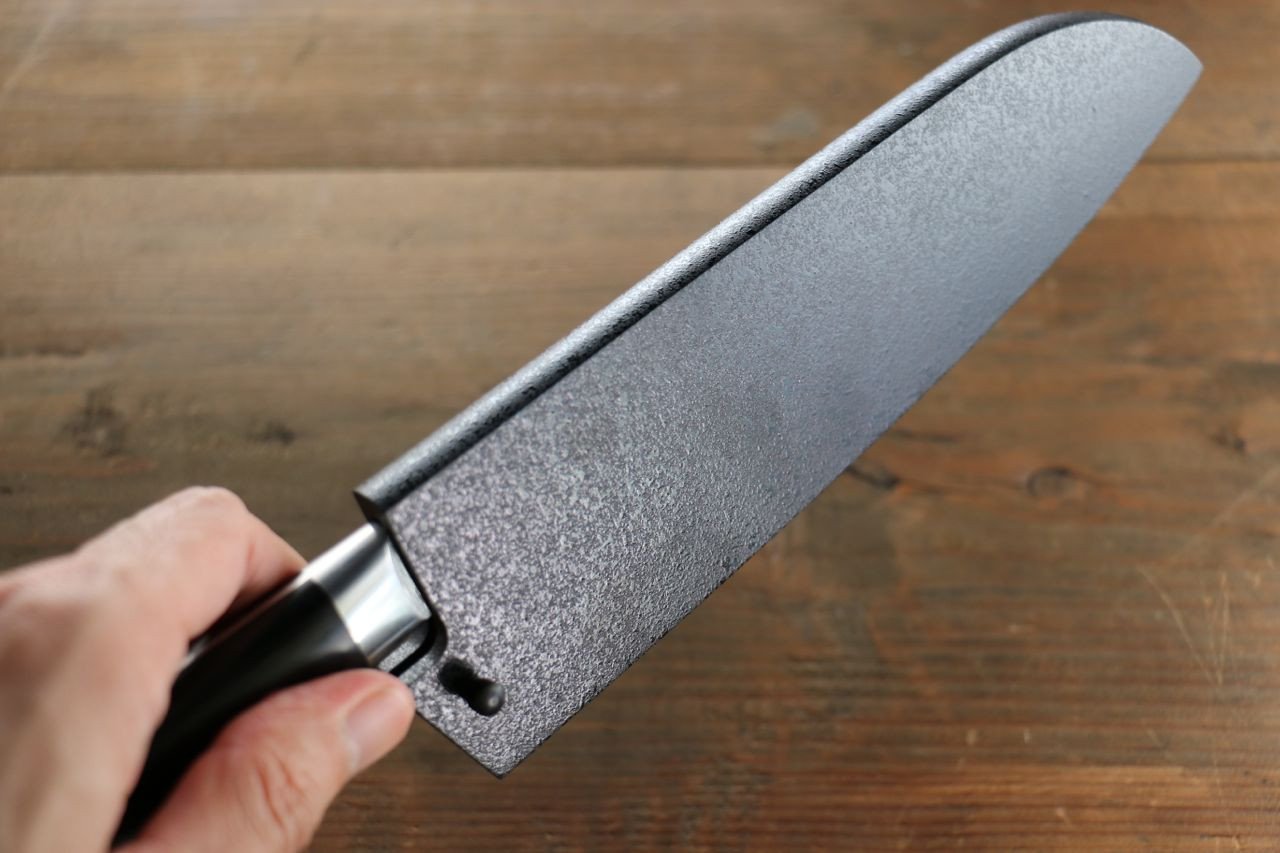 SandPattern Saya Sheath for Santoku Knife with Plywood Pin 180mm - Seisuke Knife