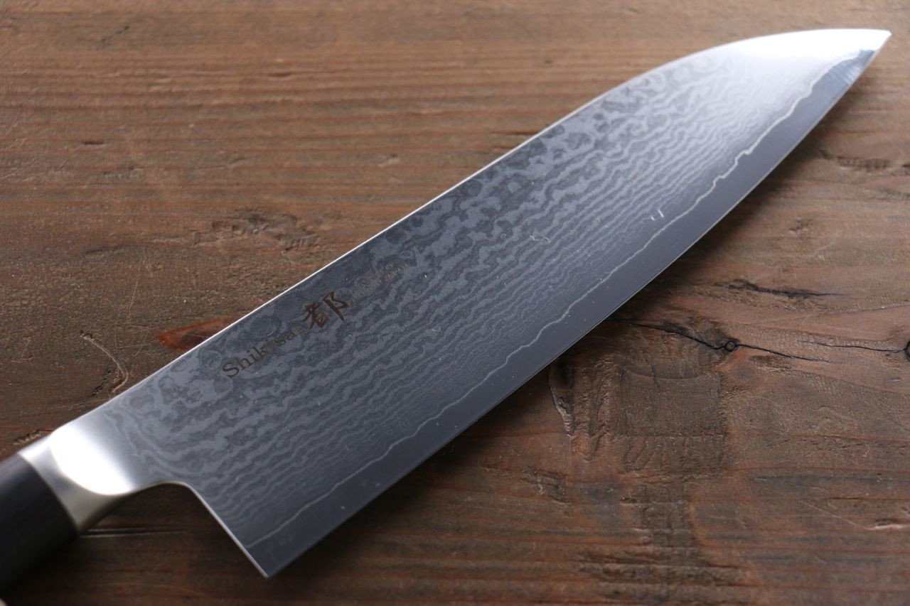 Miyako AUS8 33 Layer Damascus Santoku 180mm - Seisuke Knife