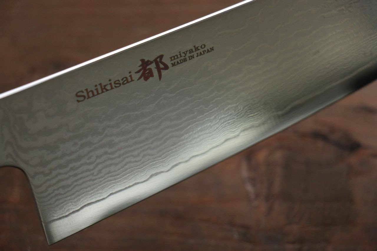 Miyako AUS8 33 Layer Damascus Santoku 180mm - Seisuke Knife