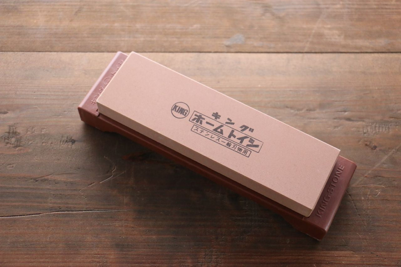 King Sharpening Stone #1000 Grit with Plastic Base K-45 - Seisuke Knife