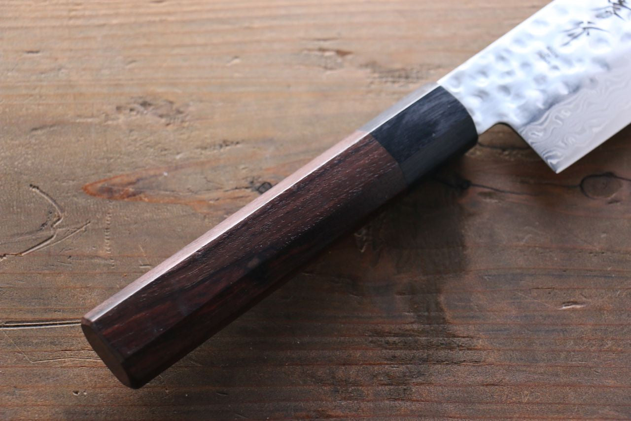 Sakai Takayuki 45 Layer Damascus Nakiri 160mm with Shitan Handle - Seisuke Knife