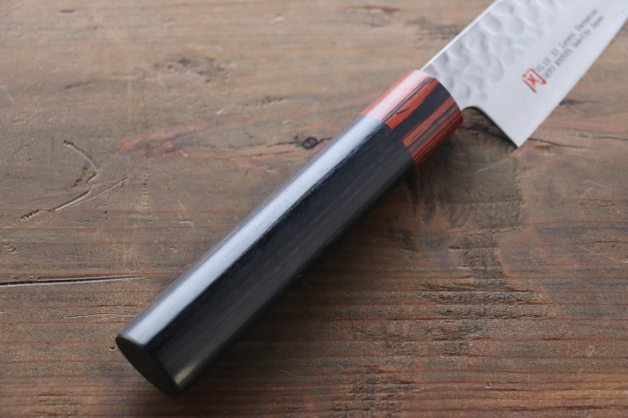 Iseya VG10 Damascus Small Santoku 135mm - Seisuke Knife