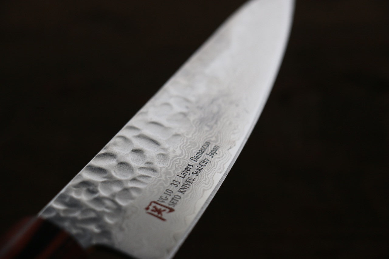 Iseya VG10 Damascus Small Santoku 135mm - Seisuke Knife