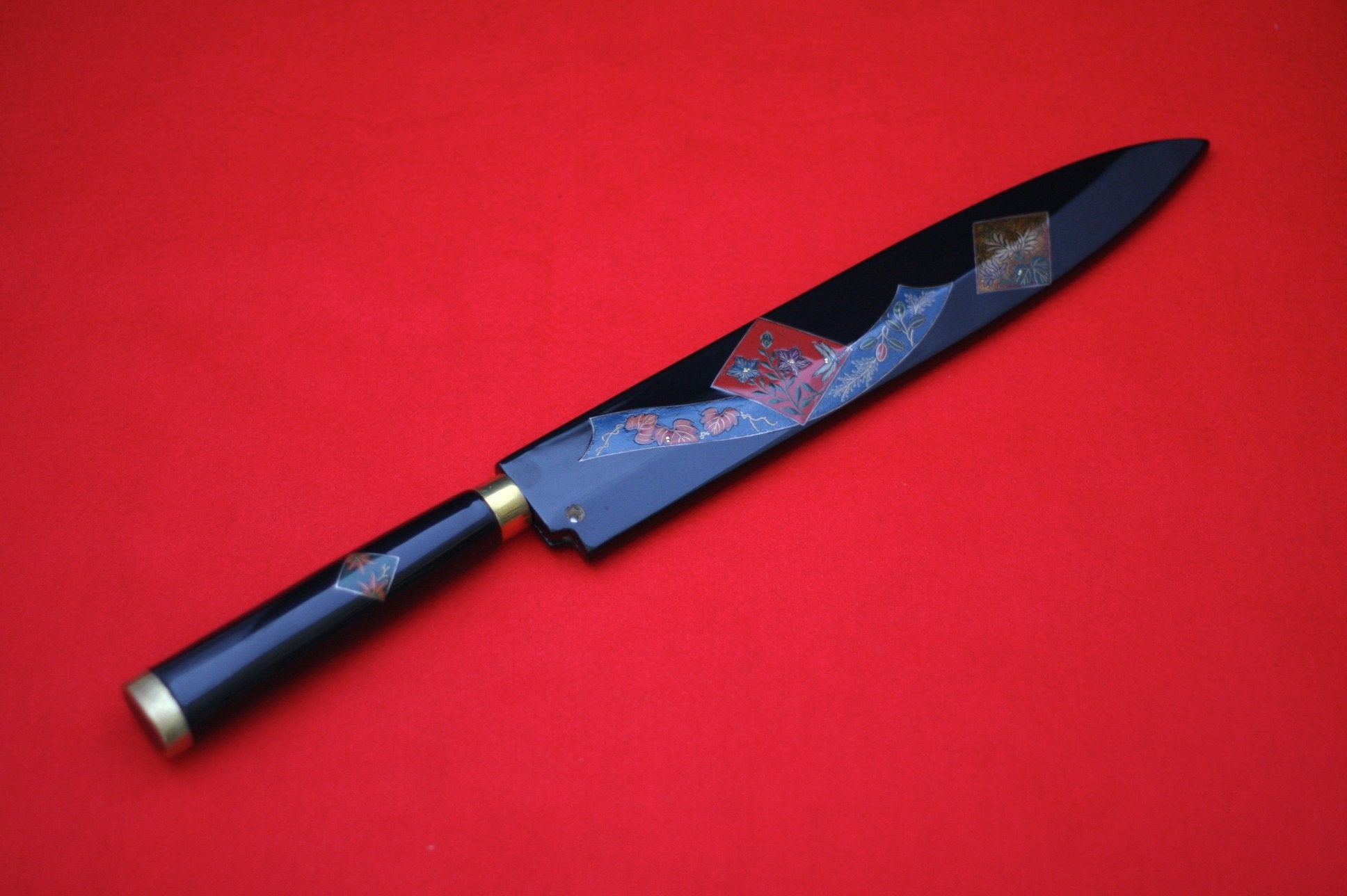 Takeshi Saji VG10 Japanese Yanagiba Chef Knife with Maki-e Art Obi 270mm - Seisuke Knife