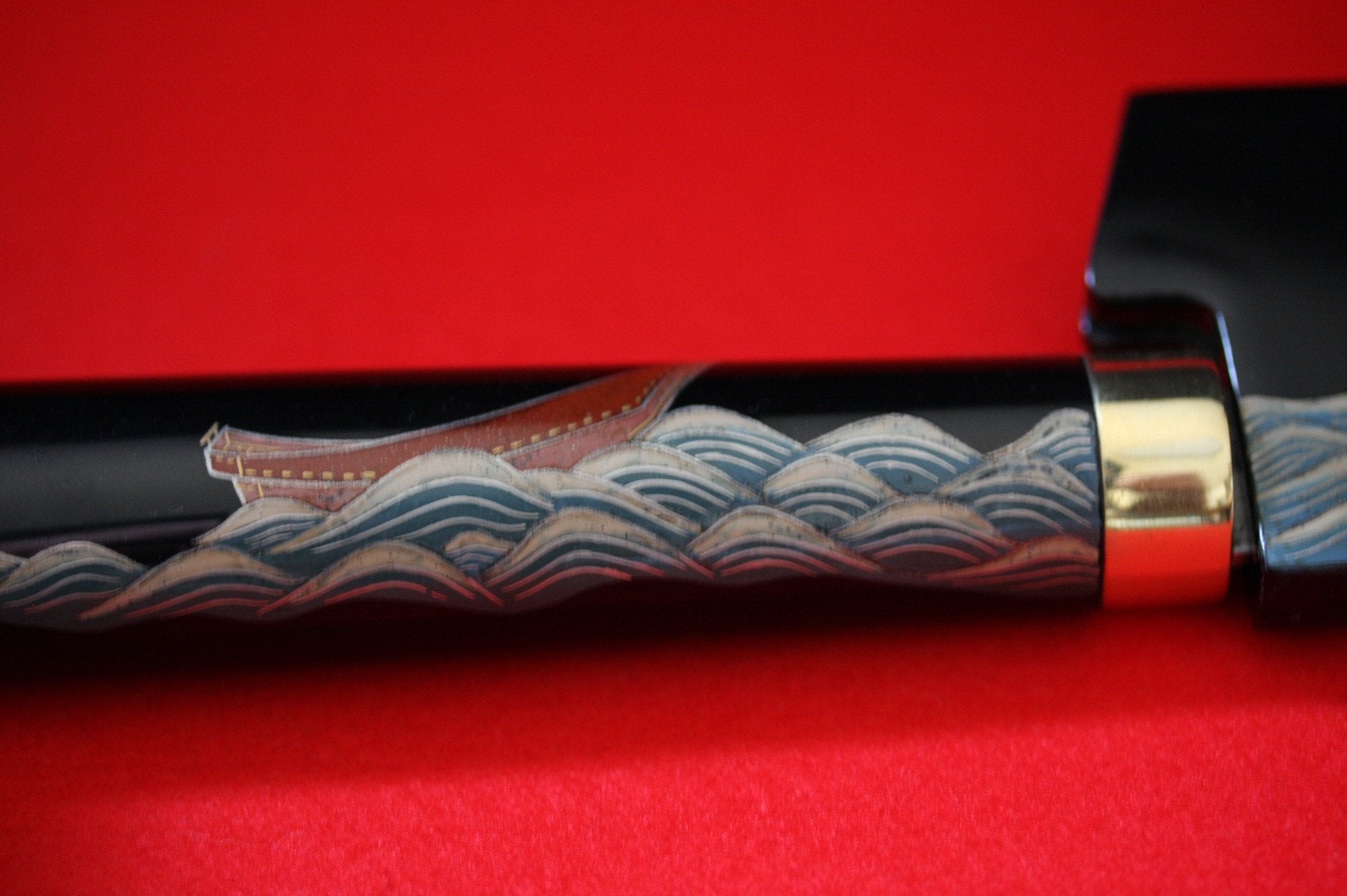 Takeshi Saji SG2 Japanese Sujihiki Chef Knife 270mm with Maki-e Art Mt. Fuji & Ship - Seisuke Knife