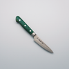 Sakai Takayuki VG10 17 Layer Damascus Petty-Utility 80mm Green Pakkawood Handle - Seisuke Knife - Slide 1