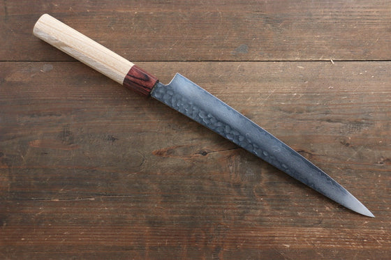 Sakai Takayuki VG10 33 Layer Damascus Sujihiki Japanese Chef Knife 240mm with Keyaki Elm Handle - Seisuke Knife