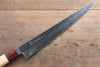 Sakai Takayuki VG10 33 Layer Damascus Sujihiki Japanese Chef Knife 240mm with Keyaki Elm Handle - Seisuke Knife - Slide 4