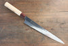 Sakai Takayuki VG10 33 Layer Damascus Sujihiki Japanese Chef Knife 240mm with Keyaki Elm Handle - Seisuke Knife - Slide 1