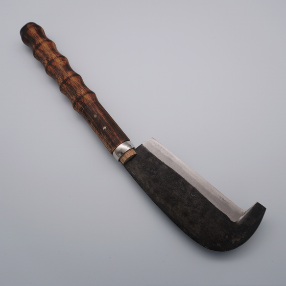 Sakai Takayuki Carbon Steel Black Finished Nata Hatchet with Guard - Seisuke Knife