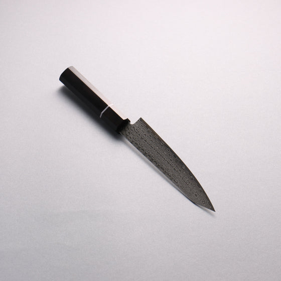 Seisuke AUS10 Mirror Crossed Kiritsuke Petty-Utility  150mm Black Pakka wood Handle - Seisuke Knife