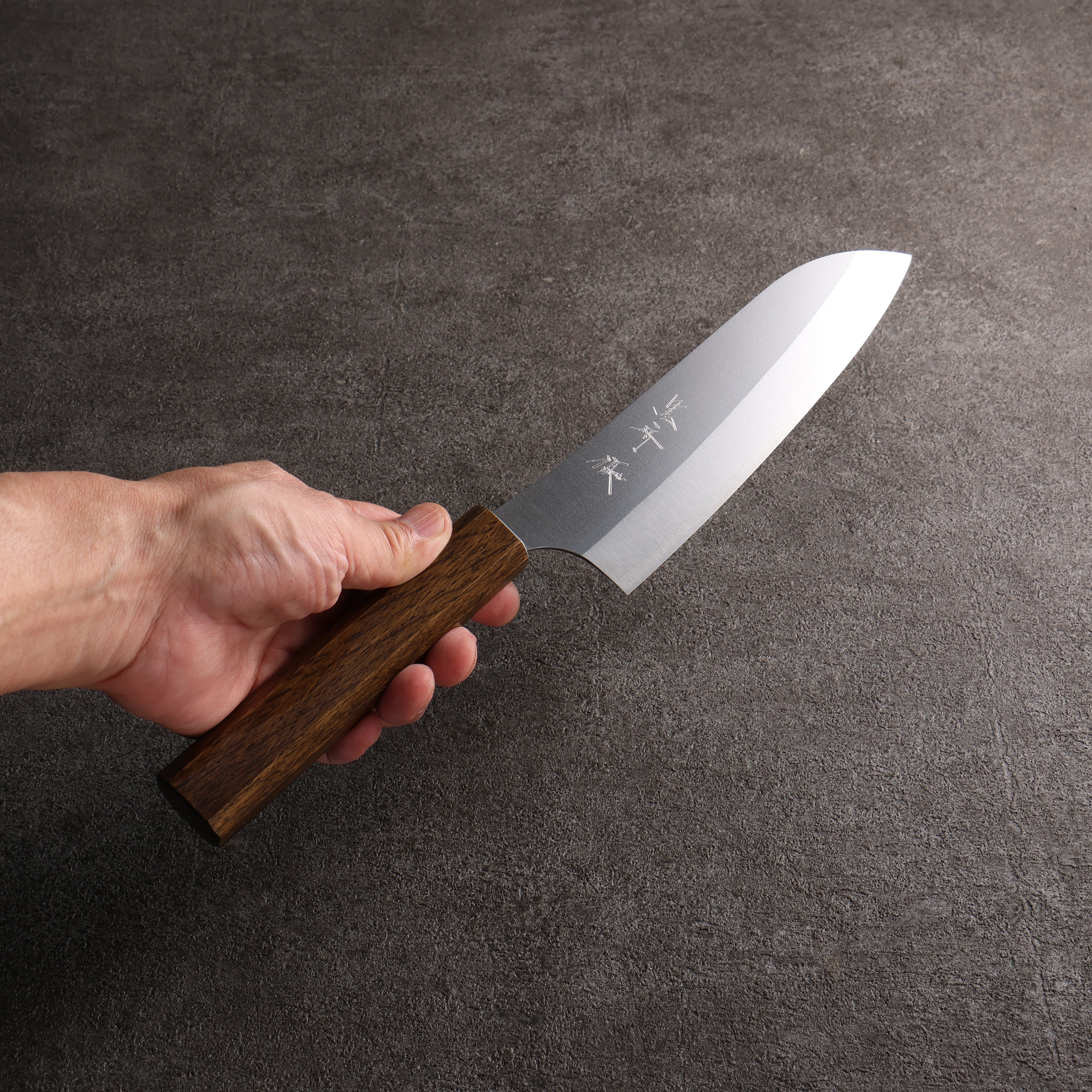 nekogasukl Yu Kurosaki New Gekko VG-XEOS Santoku 170mm Sandalwood (ferrule:Acryli