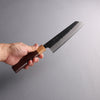 Seisuke Blue Super Black Nashiji Bunka  170mm Rosewood (Ferrule: White Pakka Wood) Handle - Seisuke Knife