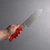 G.Sakai VG10 Santoku  165mm G-10 (Red) Handle - Seisuke Knife - Slide 4