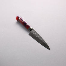  Takeshi Saji SPG STRIX Hammered Migaki Finished Petty-Utility  130mm Purple Red White Acrylic Handle - Seisuke Knife