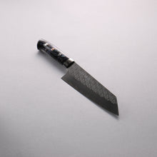  Takeshi Saji SPG STRIX Hammered Migaki Finished Bunka  180mm Purple White Gold Marble Acrylic Handle - Seisuke Knife