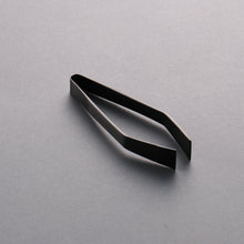  Kansai Style Angled Black Oxidized Steel Fishbone Tweezers 120mm - Seisuke Knife