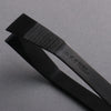 Kansai Style Angled Black Oxidized Steel Fishbone Tweezers 120mm - Seisuke Knife