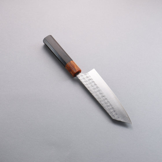 Yoshimi Kato Minamo SG2 Hammered Bunka 170mm Ebony (ferrule: Orange Resin) Handle - Seisuke Knife