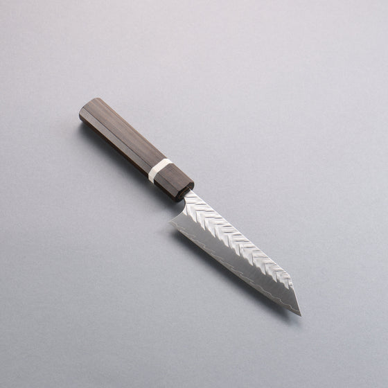 Yoshimi Kato SPG STRIX Hammered (V) Small Bunka  130mm Sandalwood with White Ring Handle - Seisuke Knife