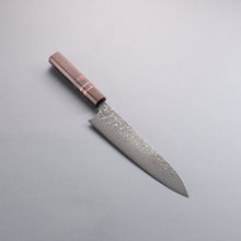  Yoshimi Kato SG2 Black Damascus Gyuto  210mm Rosewood (Red Turquoise Ring) Handle - Seisuke Knife