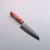 Yoshimi Kato Minamo SG2 Hammered Santoku  170mm Western style (red) Handle - Seisuke Knife - Slide 1